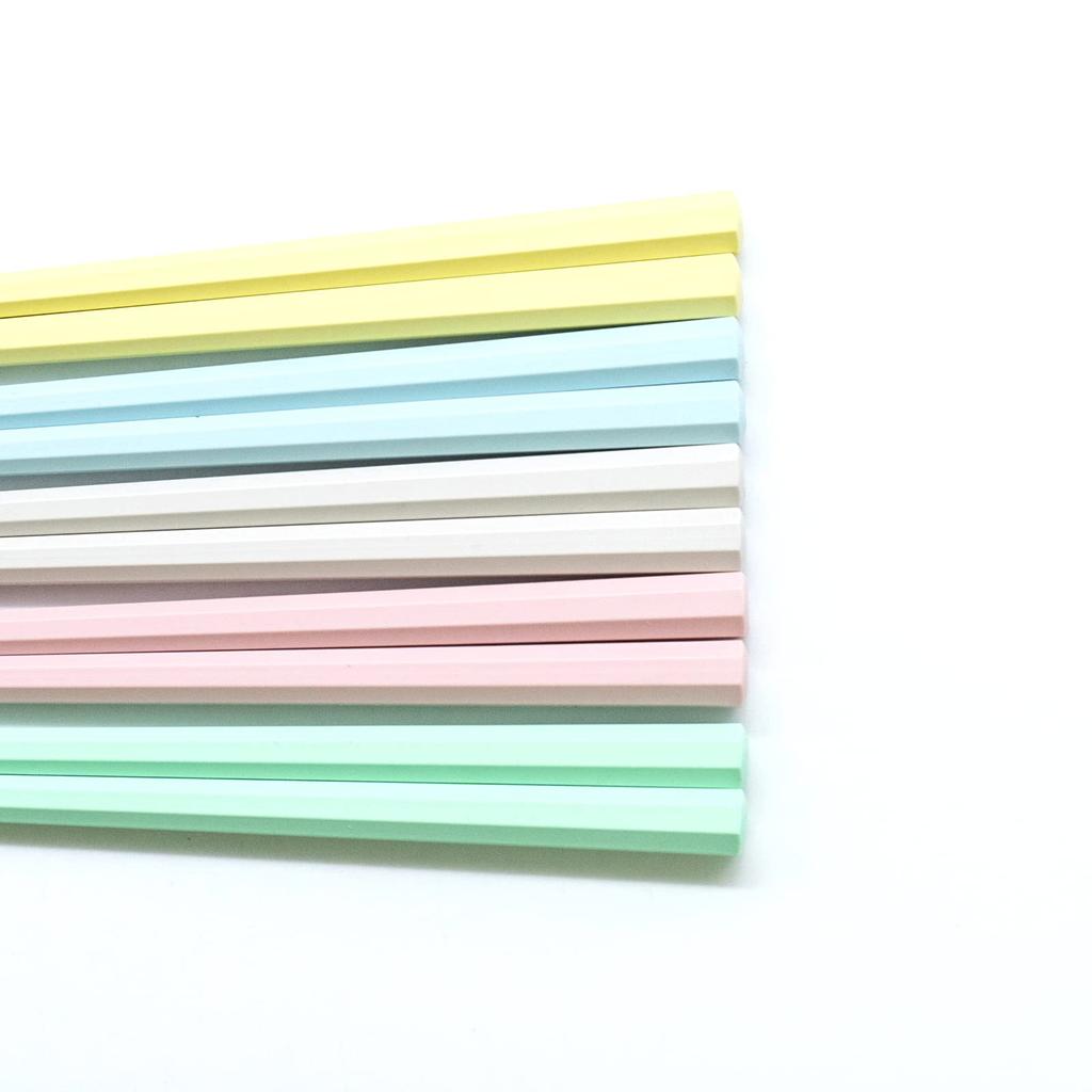 set of resin made in product number 264895 Dishwasher-safe chopsticks, 23cm, 5, professional-grade chopsticks, octagonal, pointed, pastel, colorful,