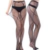 Geometric Mesh Fishnet Tights - Edgy Black Net Stockings For Gothic Lolita, Nightclub & Daily Fashion (Stretchable/Sheer)