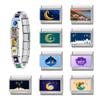 New Classic Hari Raya Haji Element Moon Sheep Pattern Italian Charm Links Fit 9mm Bracelet Stainless Steel DIY Making Jewelry