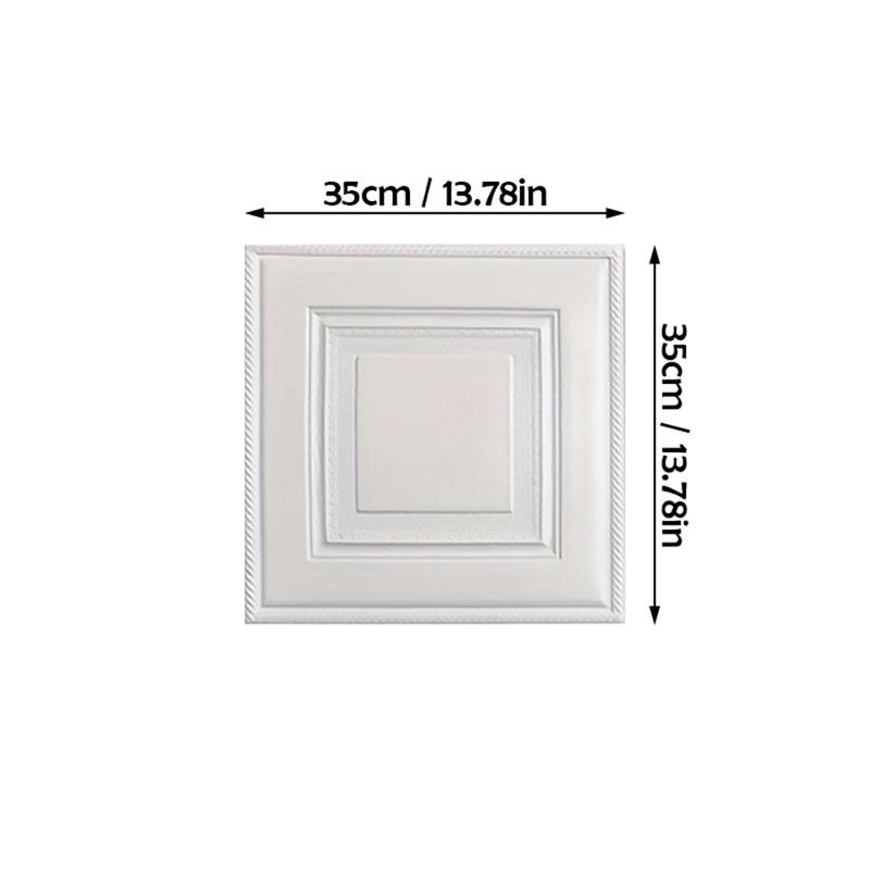 35cm*35cm Waterproof Wall Stickers 3D Sheet Paper Ceiling Wallpaper Sticker Peel and Stick Wallpaper Safe Collision Prevention