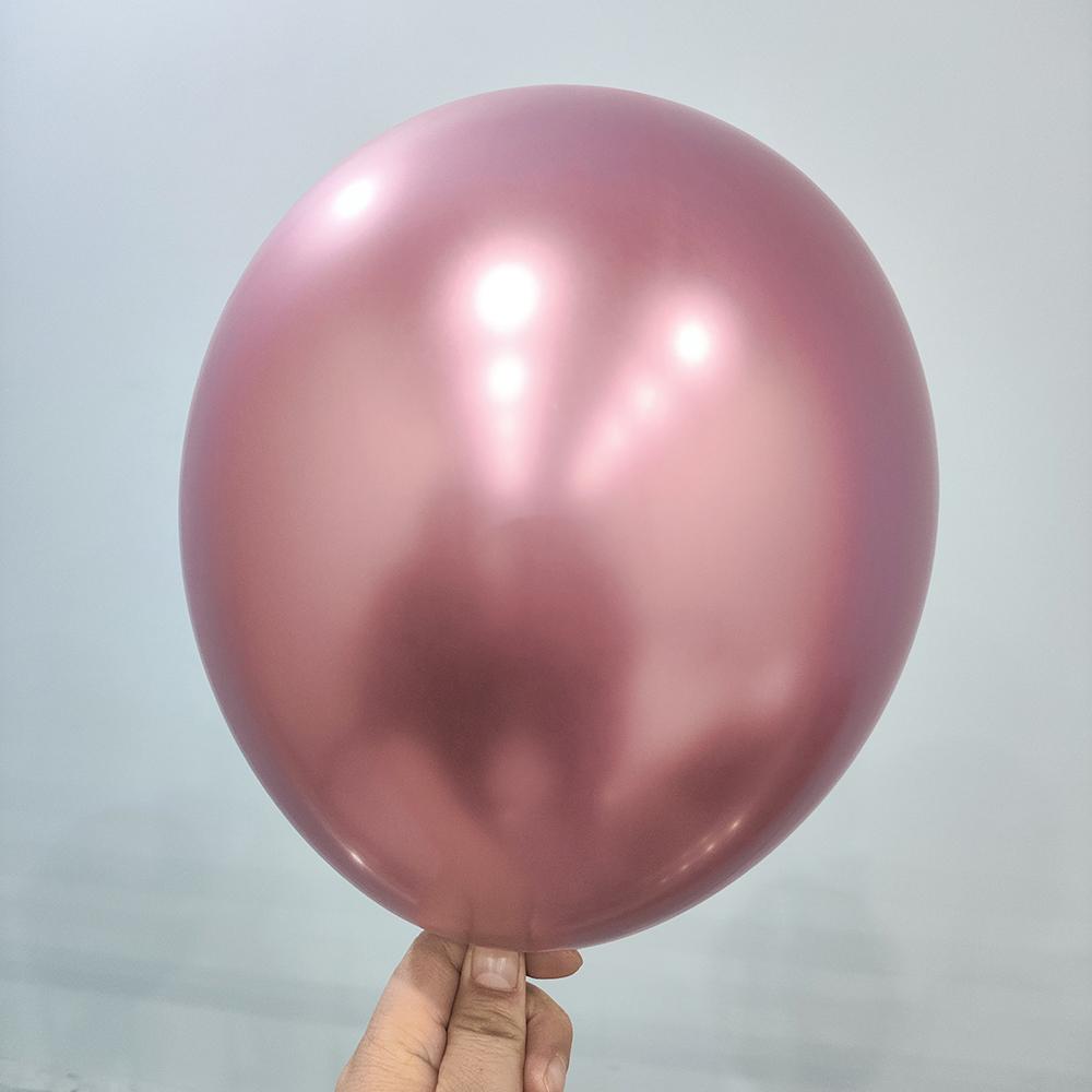 5-18inch Metal Chrome Balloon Happy Birthday Wedding Valentines Day Anniversary Celebration Party Decoration Latex Balloons