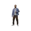 Jordan Essentials Solid Color Polo Casual Buttoned Jacket Men Jackets Blue Grey FN4528-436