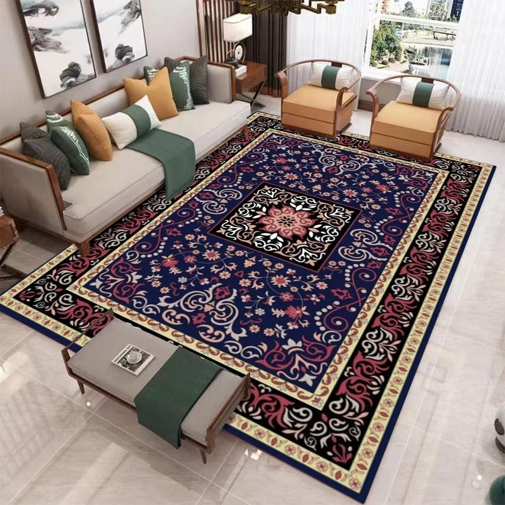 Luxury Bohemian Rugs Carpet Exotic Print Rug Home Decor Large Floor Mat for Spacious Living Room Bedroom Kitchen Classic