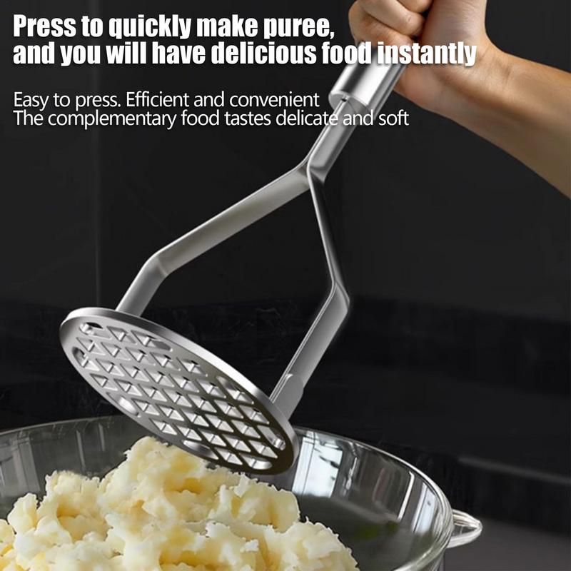 Potato Masher Manual Fruit Vegetable Mashing Machine Stainless Steel Food Crusher Protable Pumpkin Potatoes Ricer Kitchen Gadget