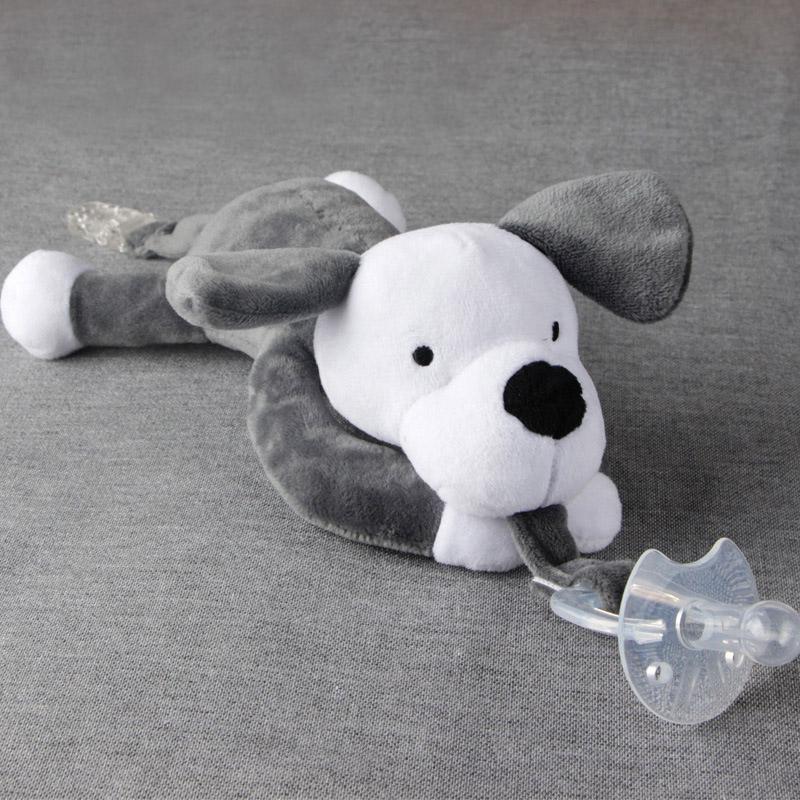 Cute Baby Cartoon Pacifier Chain Clips Newborn Plush Animal Toys Soother Nipples Holder Baby Accessories (Not Include Pacifier)