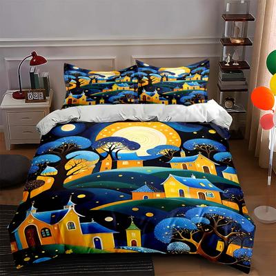 Vibrant, Abstract, Whimsical. Bedding Duvet Cover Sets Duvet Covers Pillowcases Gifts (1 * Duvet Cover 2 * Pillowcases, Without Duvet Insert)