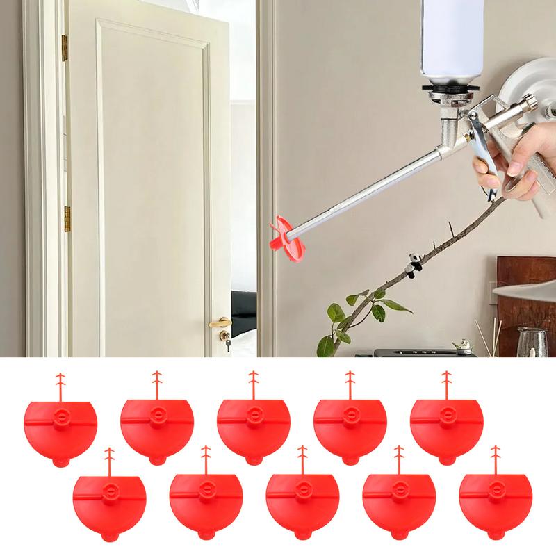 10pcs Fan Spray Nozzle PP Flat Fan Spray Foam Sprayer Nozzle Spray Foaming Jets Glue Caulk Nozzle For Backpack Sprayer