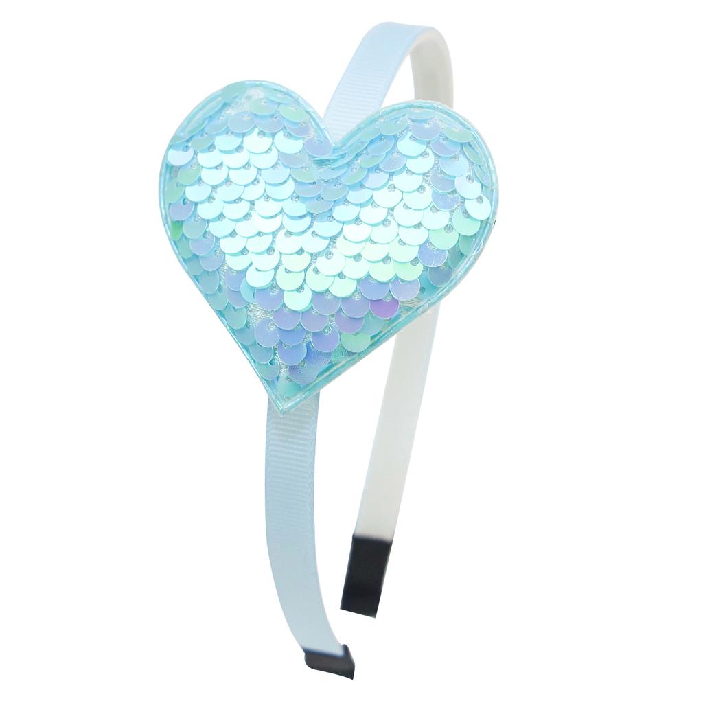 Mode Glitzer Herz Stirnbänder für Mädchen Niedliche Pailletten Stern Haarreifen Kinder Party Stirnband Kinder Kinder Mädchen Haarschmuck