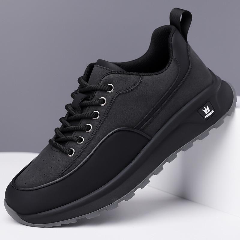 Fashion New Fashion Platform Leather Outdoor Casual Sneakers for Men Designer Soft-soled Spring Autumn Increase Men's Sports Shoes