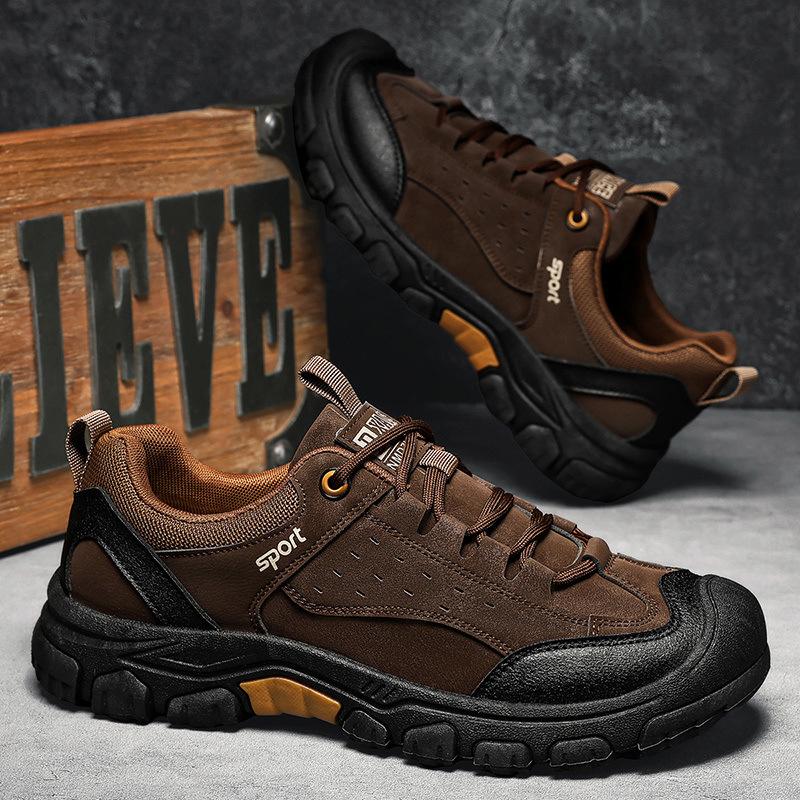 Pantofi de drumeție pentru exterior pentru bărbați, pantofi de drumeție de înaltă calitate, noi, casual, piele moale, talpă moale, pantofi casual, comerț exterior, mărime mare, modă, utilaje