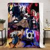 Stylized Hollow Knight Characters with Vibrant Colors and Dynamic Poses. for All Seasons Blanket Lunch Break Throw Gift