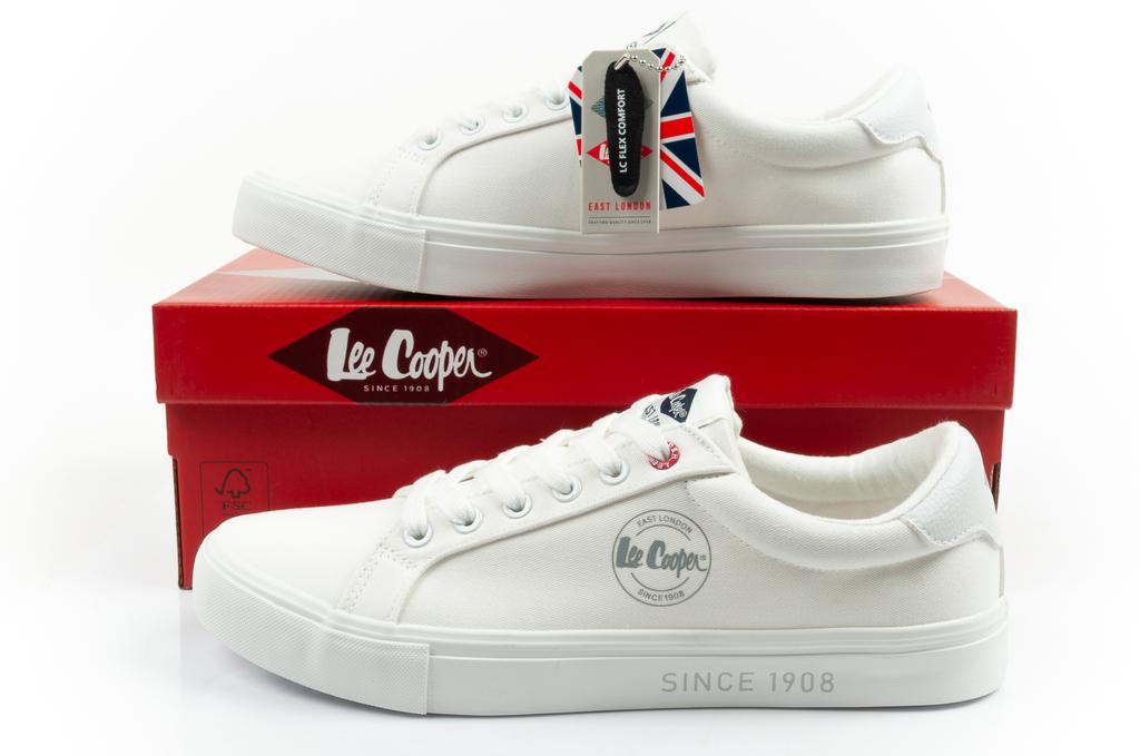 Lee Cooper Lc Flex Canvas White Men [LCW-26-02-4082M] size 44