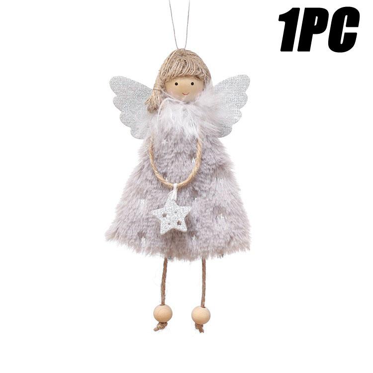 

10PCS Christmas Hanging Angel Doll Pendant Plush Angel Ornaments for Xmas Party New Year,Birthday Party Wedding Decoration