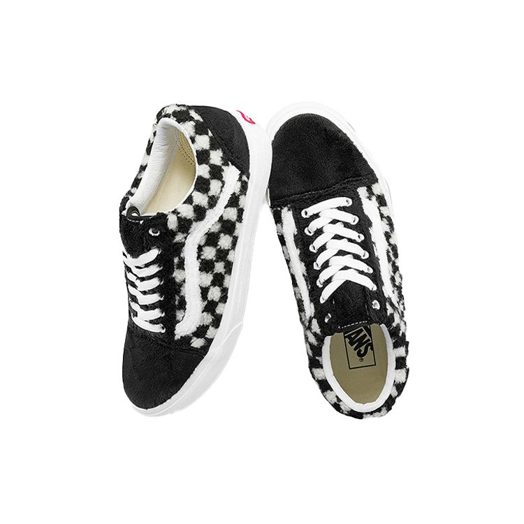 Vans Old Skool Sherpa Checkerboard - Black Unisex Sneakers VN0A5KRF95A