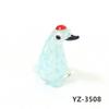 Colorful Cute Glass Duck Mini Figurine Craft Ornament Easter Animal Tiny Statues Home Table Micro Fairy Garden Decor Accessories