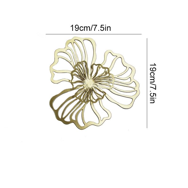 1 STK Wandmontiertes Mehrfarbiges Hohlmuster Doppellagig Heimdekoratives Eisen Kunst im Böhmischen Stil Elegant