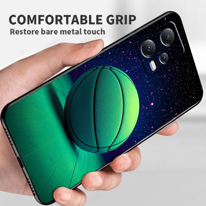 Sports basketball cool Phone Case For Xiaomi Redmi Note 15 14 13 12 12S 11E 11 11S Pro Plus 4G 5G Black Soft TPU