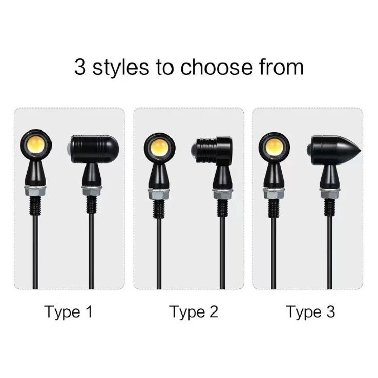 Hot Sale Lemombo Aluminum DC 12V 2 Lens Brightest Universal Mini LED Turn Signals for Motorcycles