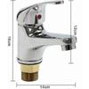 Basin Taps Bathroom Mixer Faucet Hot and Cold Mixer Tap Chrome Plated Solid Brass Lavatory Bathroom
