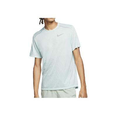 Solid Color Casual Sports Crew Neck Short Sleeve T-Shirt Men Tops Light-Blue CT7750-457