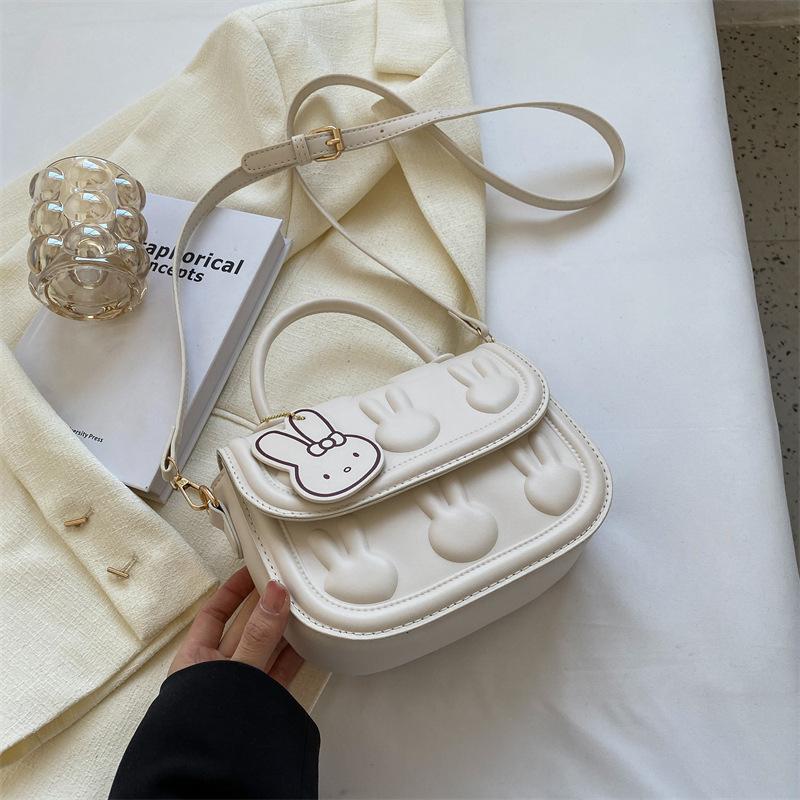 Year of the Rabbit Bag Rabbit Small Round Bag Spring New Fashionable and Cute Versatile Small Bag Portable Messenger Bag Women's Bag