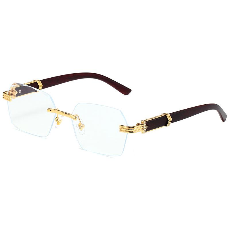 Ochelari de soare fără ramă 2025 Designer de marcă Pentru bărbați sau femei Afacere mică Ochelari de vedere Ochelari de soare pătrați Bărbați Femei Vânzare fierbinte