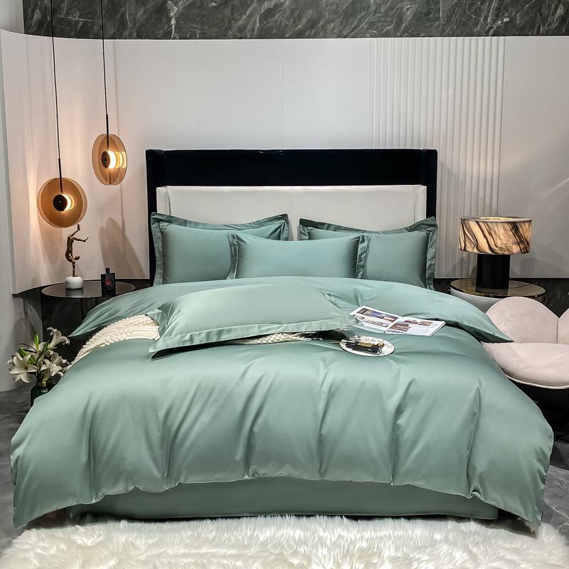 100% Egyptian Cotton Duvet Cover Luxury Solid Color Comforte Quilt Cover for Single Double Queen King Bed Soft Skin-friendly 1pc