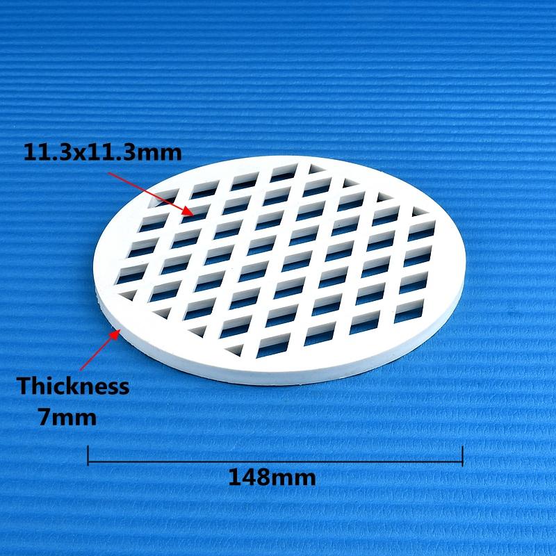 1PC Diameter 44 67 96 102 148 200mm Circular Screen Drainage Filter PVC Floor Drain Filter Screen PVC Grid Cover Plate