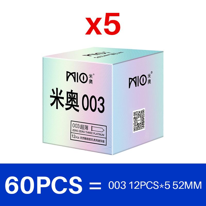 MIO Condoms Ultra Thin Lubricanting Natural Latex Smooth Cock Penis Sleeves Condoms
