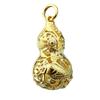 Brass Two-color Primary Color Hollow Pisces Gourd Key Car Pendant Pendant Ring Stall Explosion Unisex