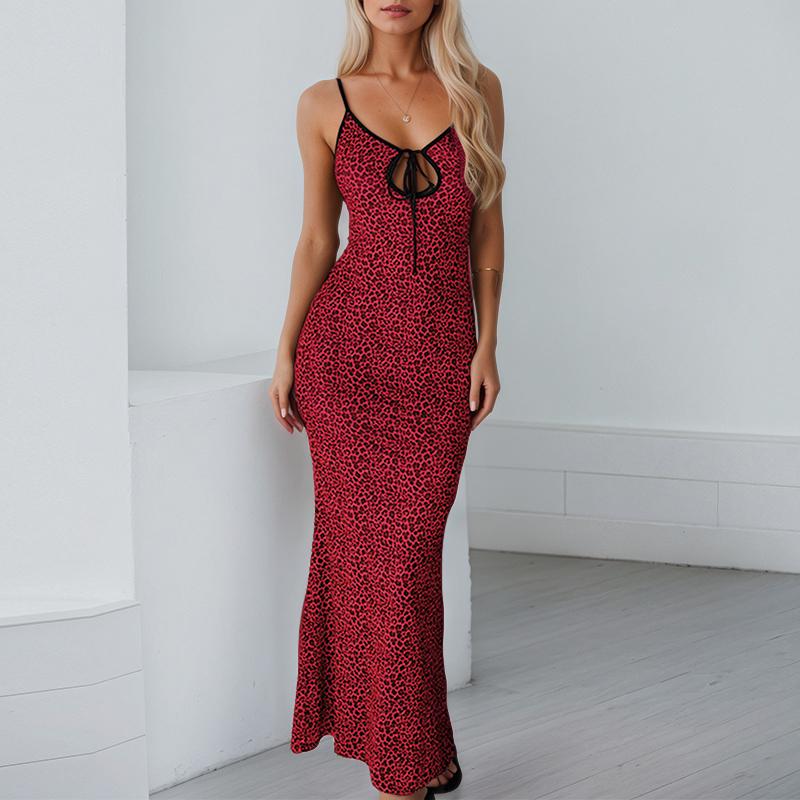 

ZANZEA Женское летнее облегающее платье-комбинация с леопардовым принтом L