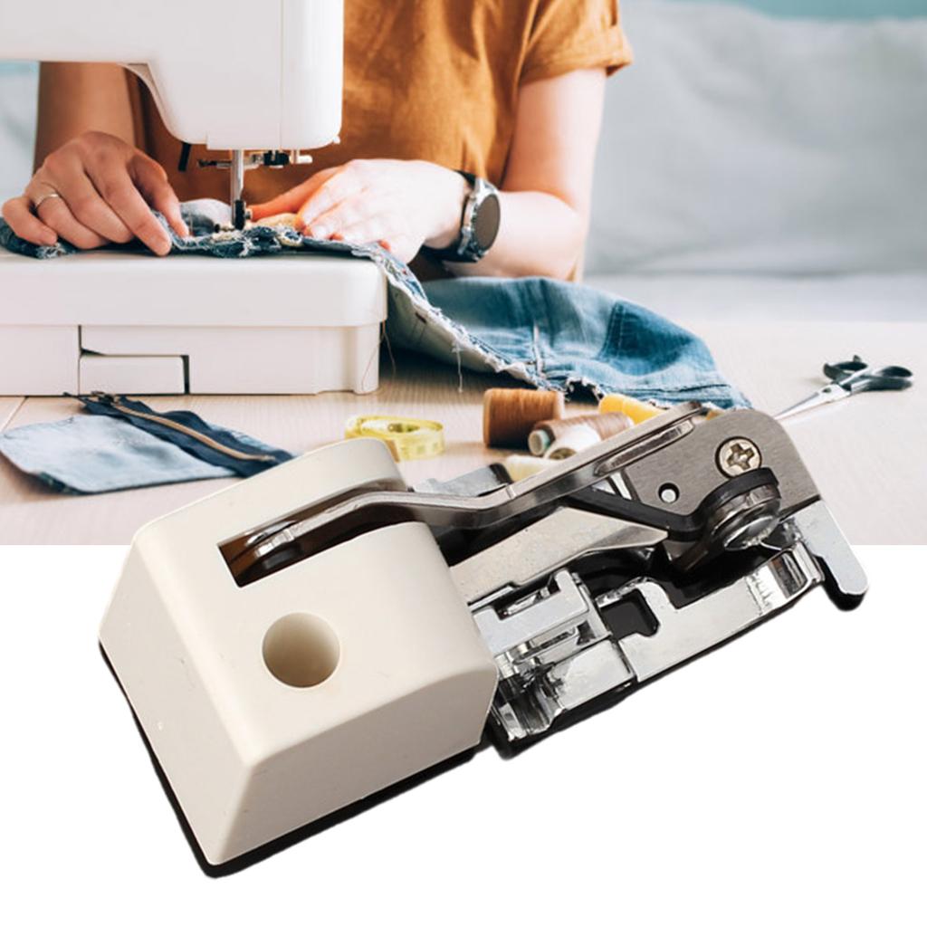 Sewing Machine Overlock Presser Attachment Open Toe Walking Foot Presser Foot for Hemming Trimming and Edges Locking