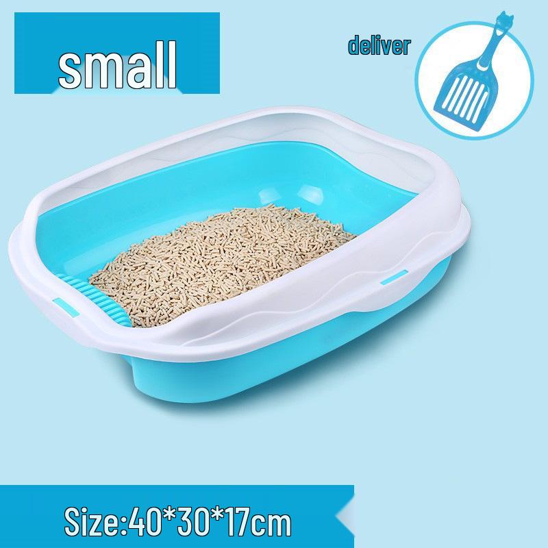 Extra Large Splash-Proof Cat Litter Box with Odor Control