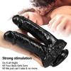 Reality Conjoined Dildo Black Two Penis Female Masturbator Vagina Penis Lesbian Orgasm Sex Toy Dick Sex Toy Adult Products