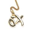 Collar con colgante de letra XO de amor Gumeng de hip-hop, tendencia de personalidad para hombres y mujeres, collar de pareja, se envía una pieza en nombre de otros.