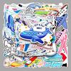 50 Cute Cartoon Waterproof Stickers for Suitcases, Airplanes, Skateboards & More - Graffiti Decor Set