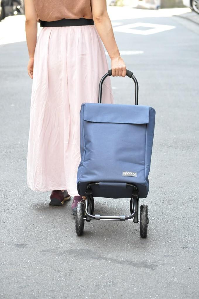 Cocoro Bag-in-Bag 22L Shopping Carry Cart, Navy