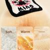 Cartoon Pattern Chair Pad Imitation Cashmere Sofa Cushion Cute Office Mat  Autumn Winter Season