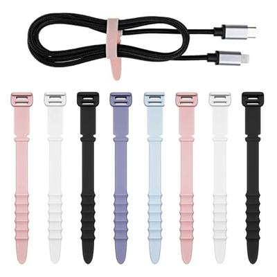 20pcs Reusable Silicone Cable Ties Multipurpose Phone Data Cable Quality Cable Straps  Cable