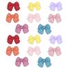 16pcs Pet Hair Bow Cute Pet Hair Bowknot Grooming Accessories with Plastic Clip for Dogs Cats