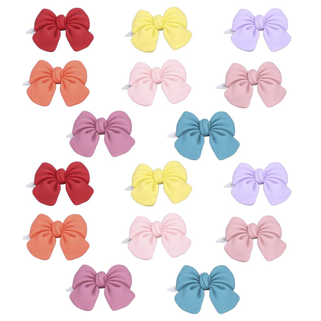 16pcs Pet Hair Bow Cute Pet Hair Bowknot Grooming Accessories with Plastic Clip for Dogs Cats