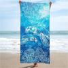 Sea Turtle lines pattern Beach Towel for Family stuffs friend Gift Quick-Dry Sand free For Bath Yoga Beach Camping Swimming GYM