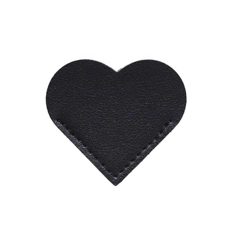Love Heart Style PU Leather Book Page Holder - Exquisite Business Student Library Portable Gift. Heart-Shaped Cartoon Creative Bookmark.