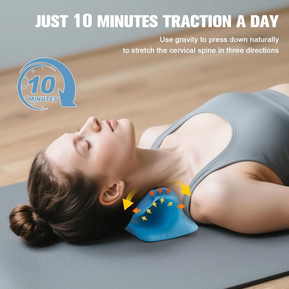 C-shaped Neck Stretcher Pillow Pain Relief Magnetic Massage Pillow Spine Support Muscle Relax Cervical Pillow TMJ Relief