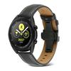 For Samsung Galaxy Watch4 40mm/44mm/Garmin Venu 2 Plus 20mm Replacement Genuine Leather Watch Strap Stitching Line Wrist Band