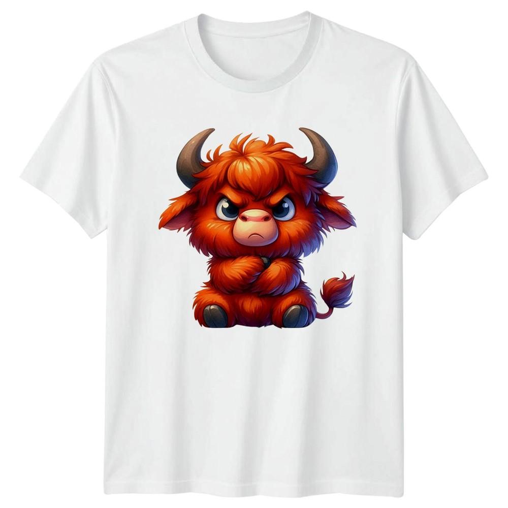Little Grumpy Fuzzy Red Animal TShirt Grumpy Animal Animals Birthday Gift S