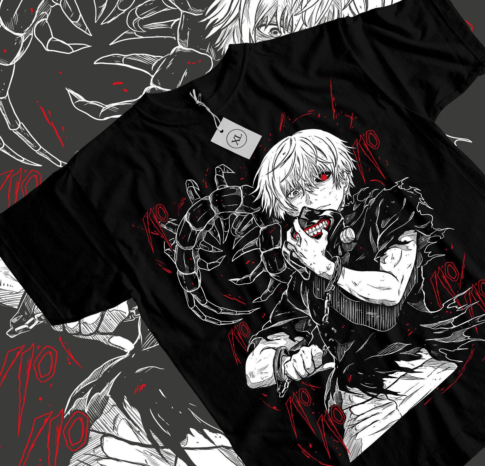 

Tokyo Ghoul T-Shirt Ken Kaneki T-Shirt Japanaise Manga Anime Tshirt Tee All Size - Men s Summer Cotton Graphic Tee 5XL різнокольоровий
