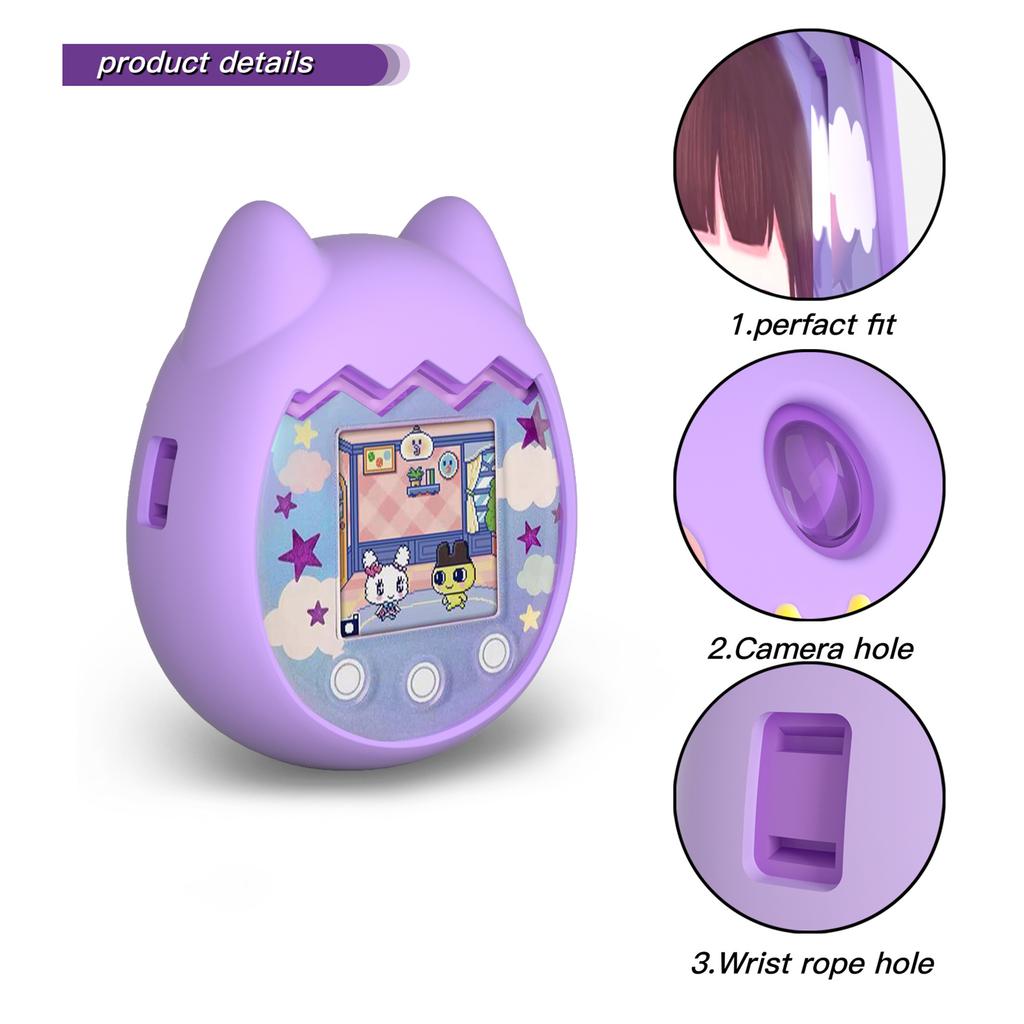 For Tamagotchi Pix Protective Case Interactive Digital Pet Device Liquid Silicone Cover