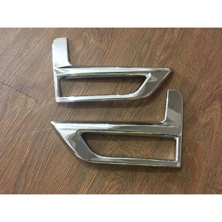 ITrims Car Accessories for Nissan Rogue X-Trail 2017-2021 Fog Light Lamp Cover Trim 4PCS ABS Chromed (Front & Rear Fog Light Cover)