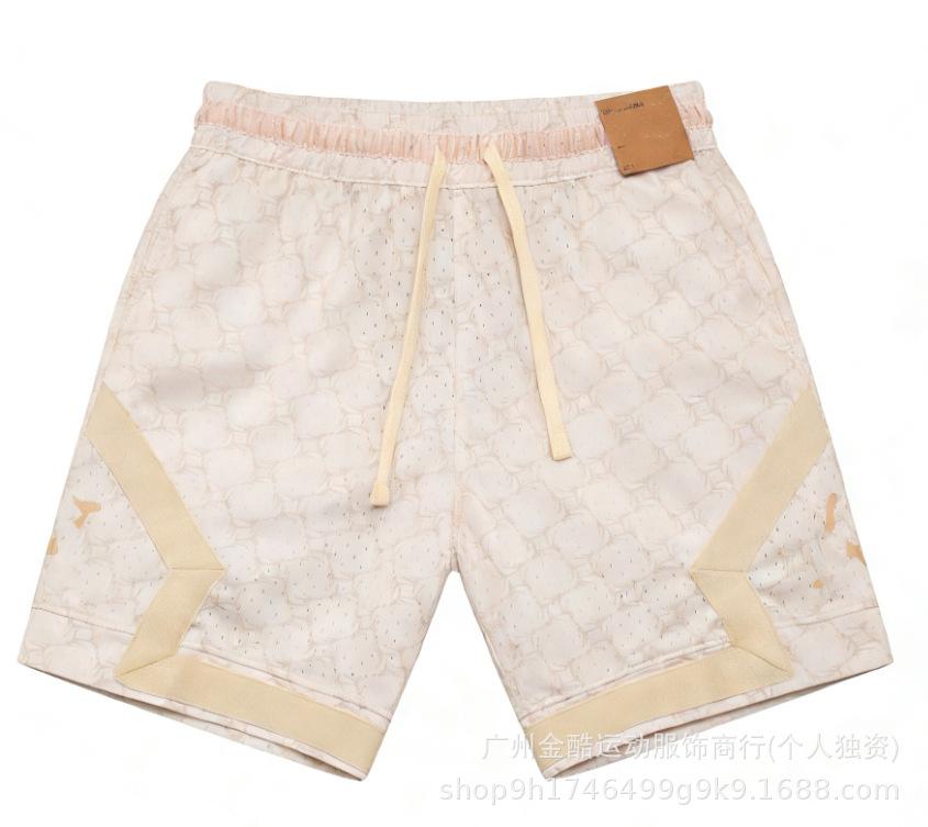 New 2026 summer loose and quick-drying men's AJ basketball shorts printed trendy sports casual pants source wholesale